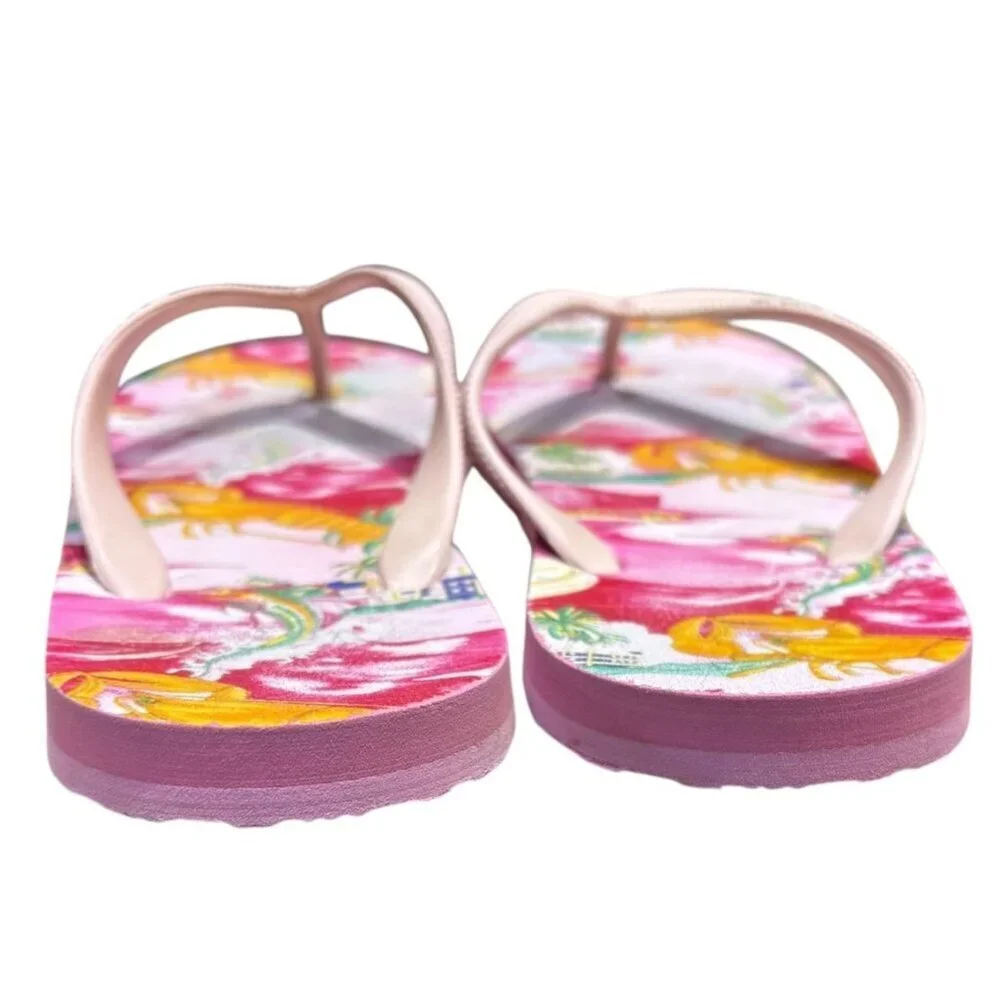 Polo Ralph Lauren Camino Lobster-Print Flip-Flop Kids Size 4/5